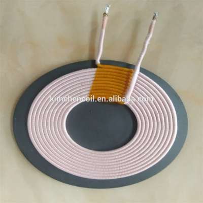 Qi Wireless Charger Coil with 50*50*1.0 Ferrite for Universal Mobile Phone