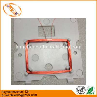 Air core coil 2.45mmH rfid air coil antenna coil 27.1*36.3ID air core coil self bonding copper air core coil